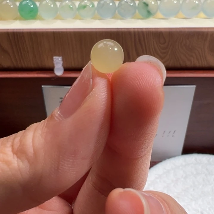 翡翠散珠天然缅甸翡翠A货6.5