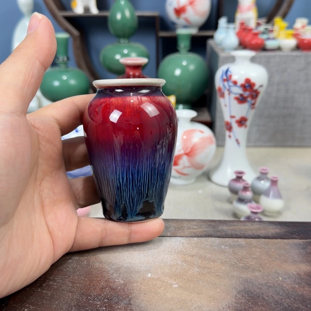 陶瓷手工小花器摆件