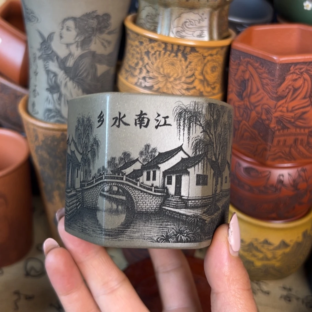 紫砂茶杯紫砂紫砂
