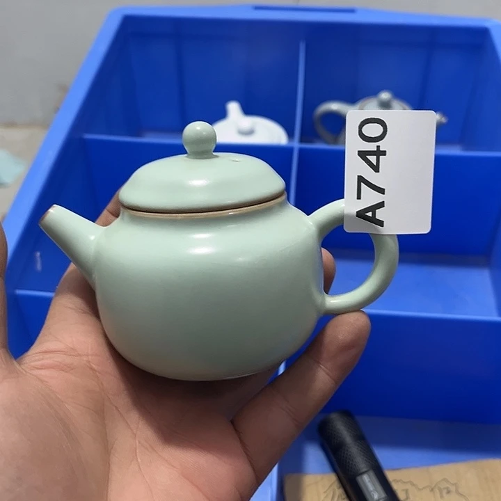 万***五瓷片茶摆件微瑕介意勿拍