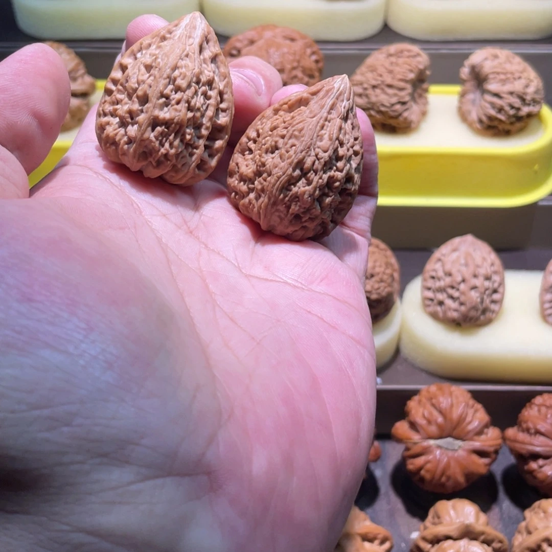 把件文玩核桃32全品满肉正尖凹底塔尖