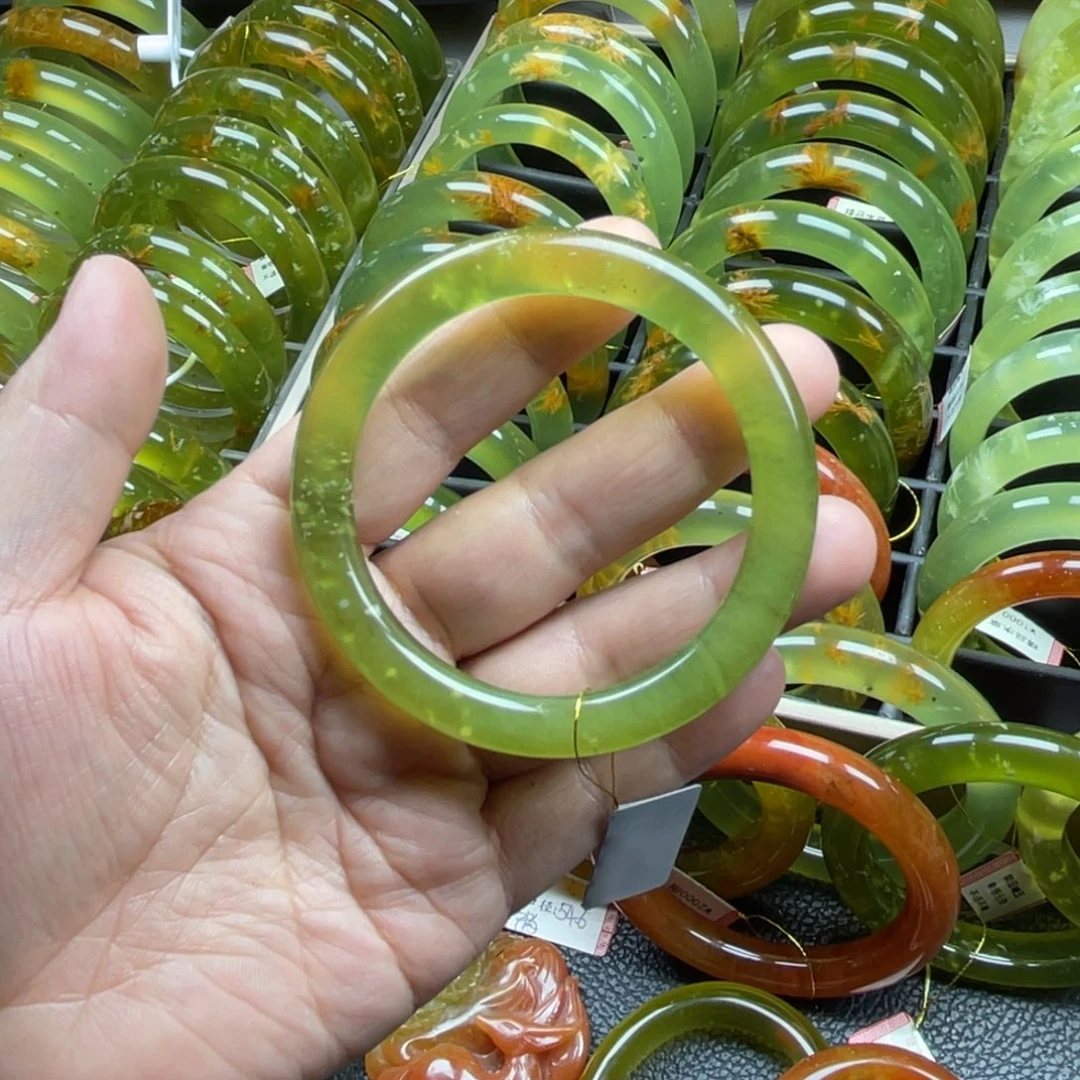 未镶嵌蛇纹石玉手镯