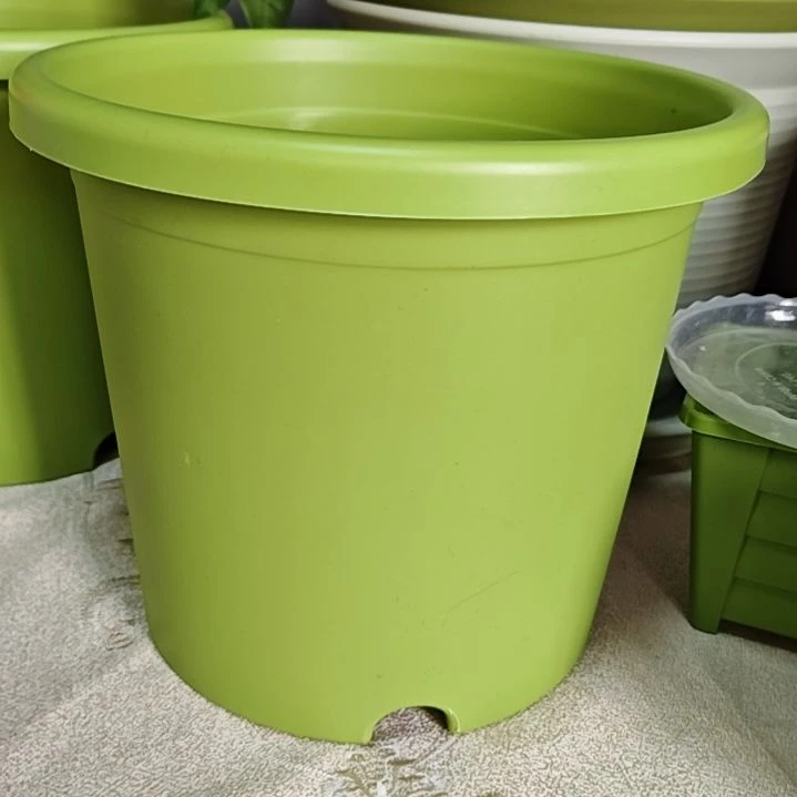 树脂四季盆外口径25，果绿无拖6个