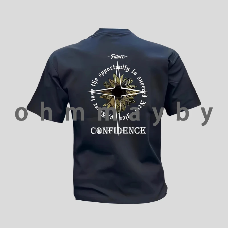 ohmmayby高街痞帅美式短袖T恤男夏新款潮牌宽松百搭时尚轻奢休闲