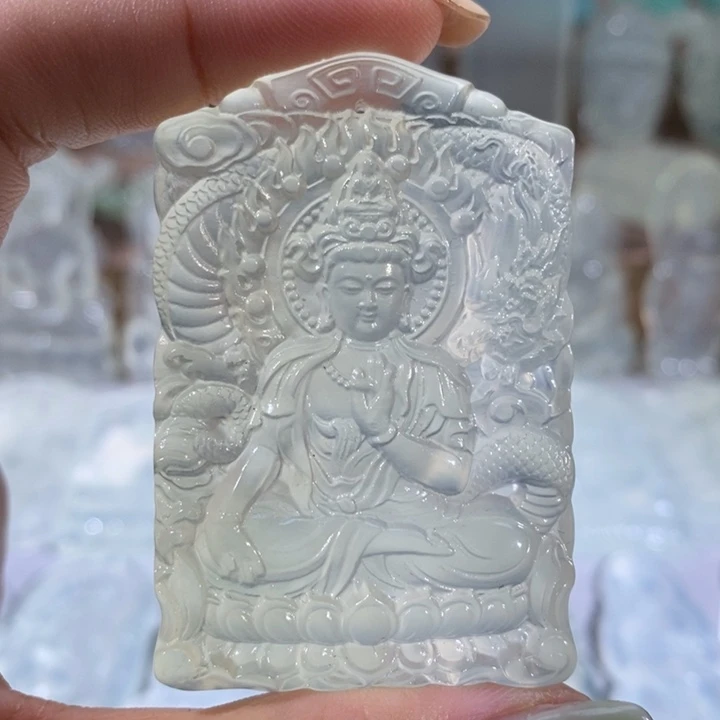 岫玉未镶嵌吊坠吊坠
