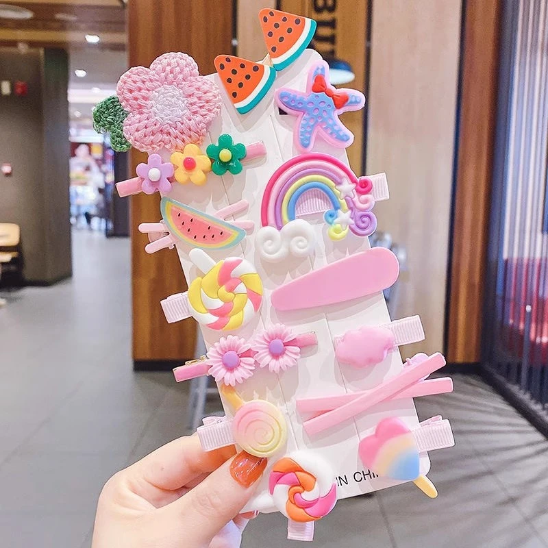 【14件套】可爱小女孩发夹碎发夹饰品碎发头饰女童刘海小夹子发卡子