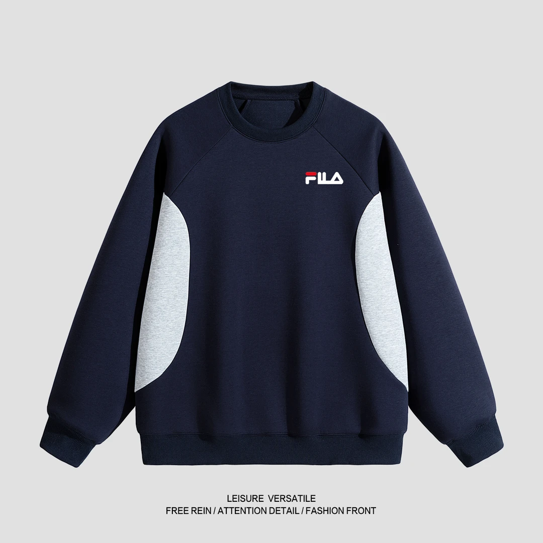 一折专区丨秋季圆领男士宽松棉运动卫衣保暖加厚休闲男上衣