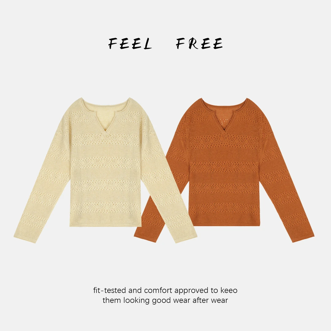 FEEL FREE-山羊绒v领毛衣 2025新款NEW