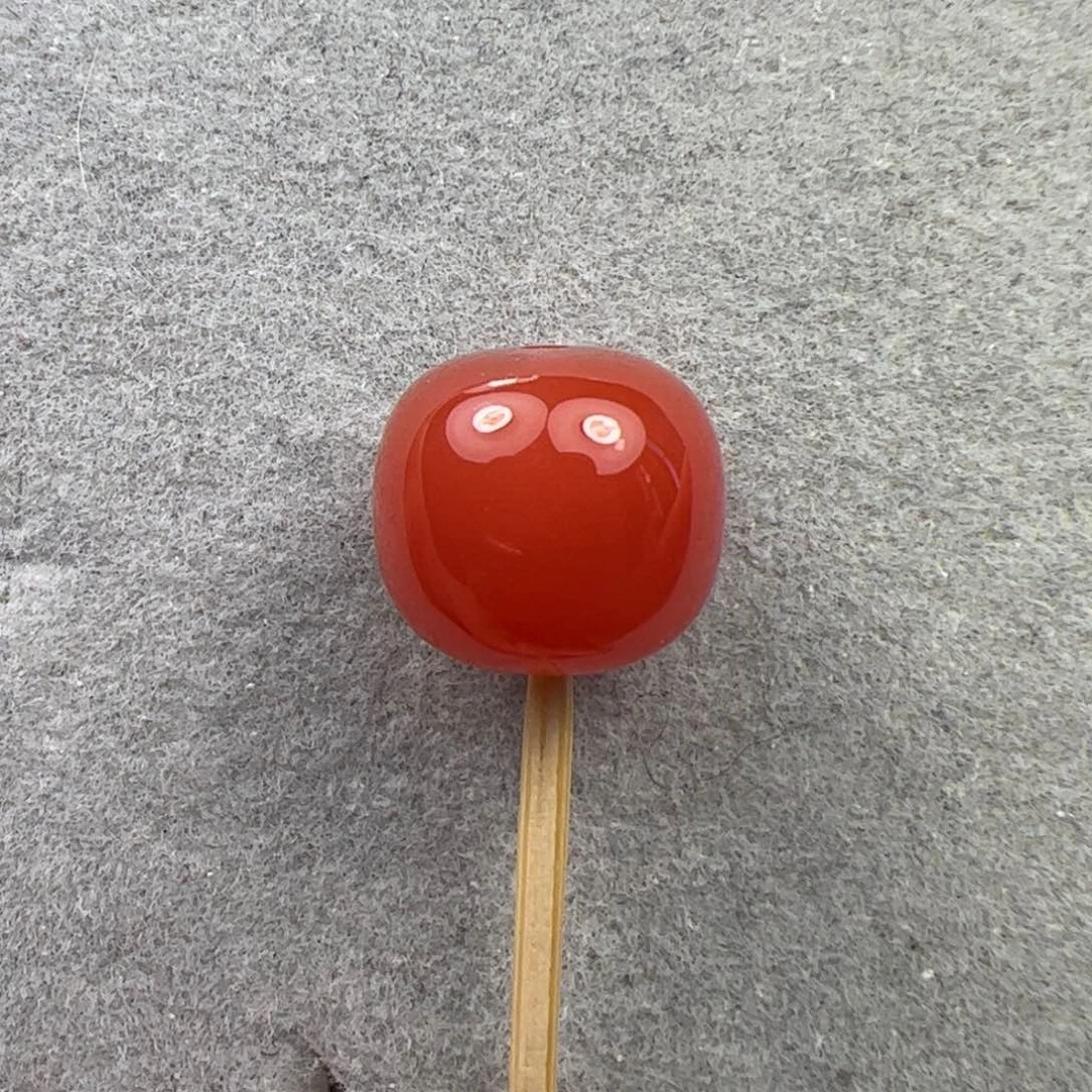 未镶嵌12.3mm老型珠南红玛瑙