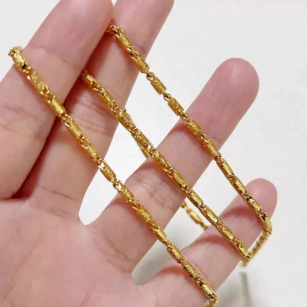 铜合金项链 节节高升时尚项链情侣款女款吊坠锁骨链休闲风中国风