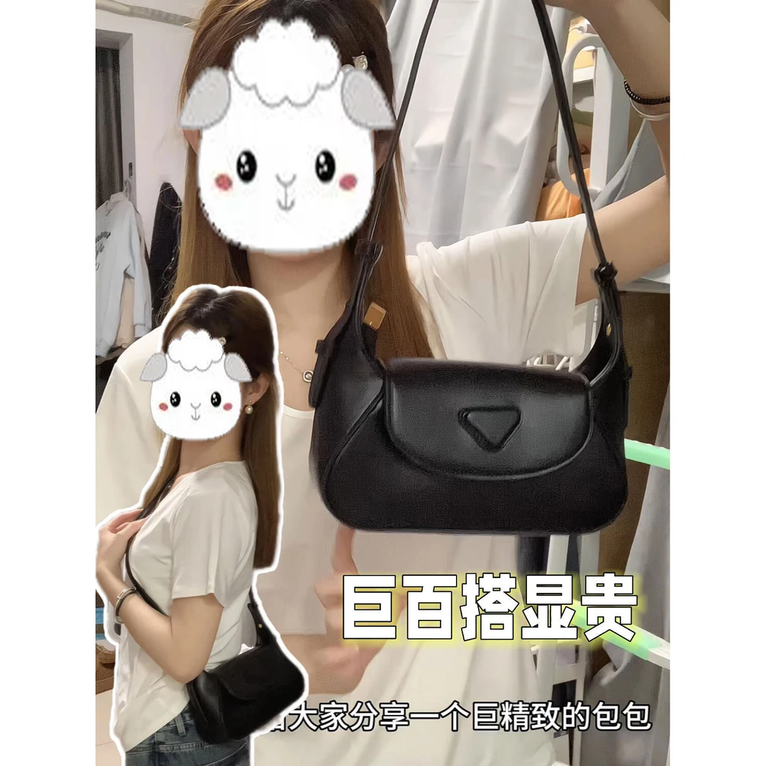 小众设计森萌饺子包包女2025新款复古腋下包单肩斜挎包百搭手拎包