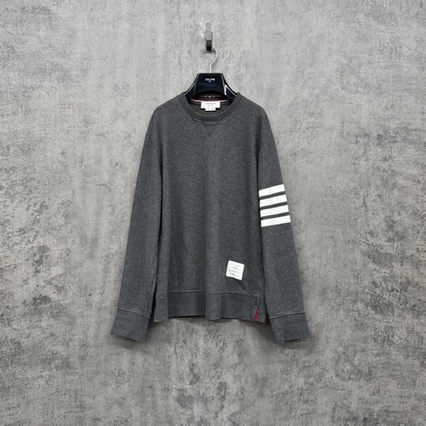 未使用 THOMBROWNE Tb深灰织带休闲卫衣/WK950/6码稀少大码