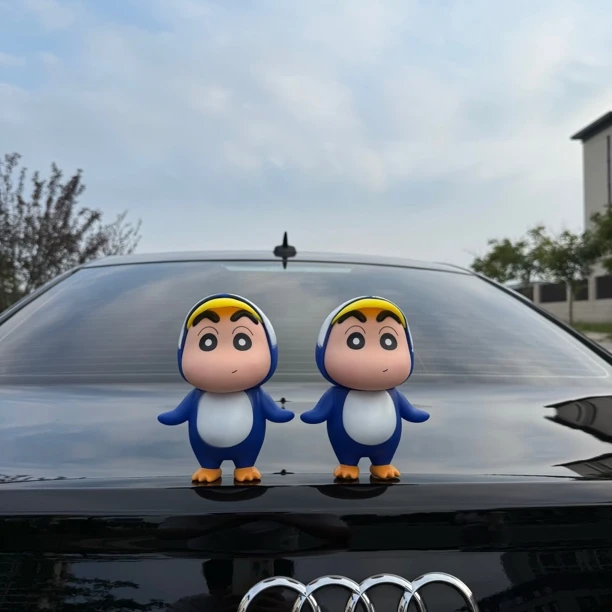 新款企鹅小新汽车尾部车载饰品个性装饰