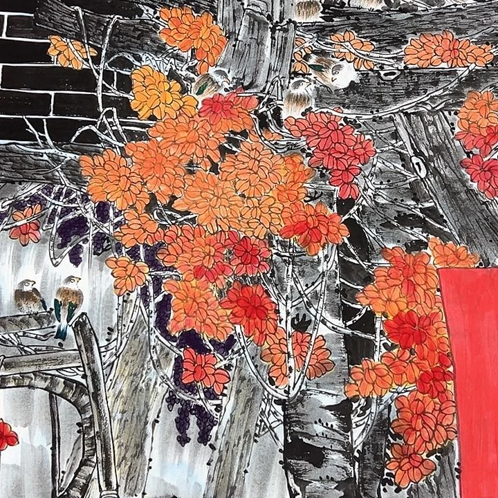 国画安*新年的祝福送给大家