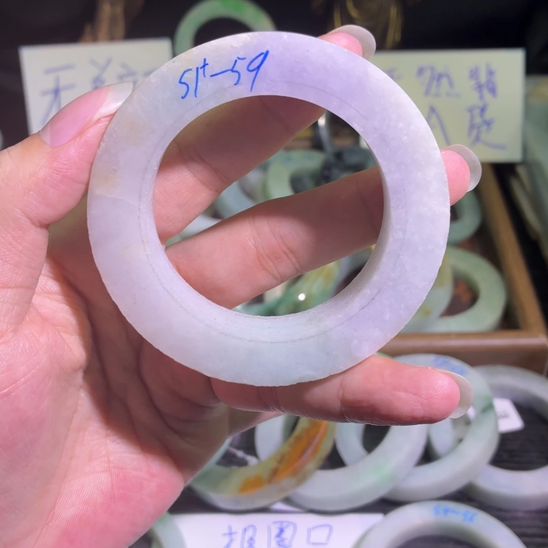 定制翡翠未镶嵌翡翠A货手镯毛胚定制