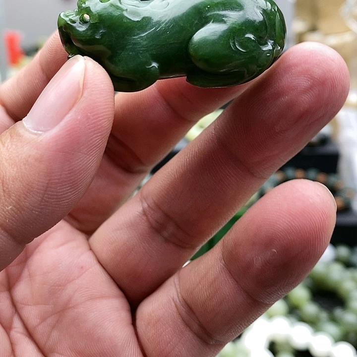 【闪购商品】未镶嵌手链和田玉碧玉貔貅