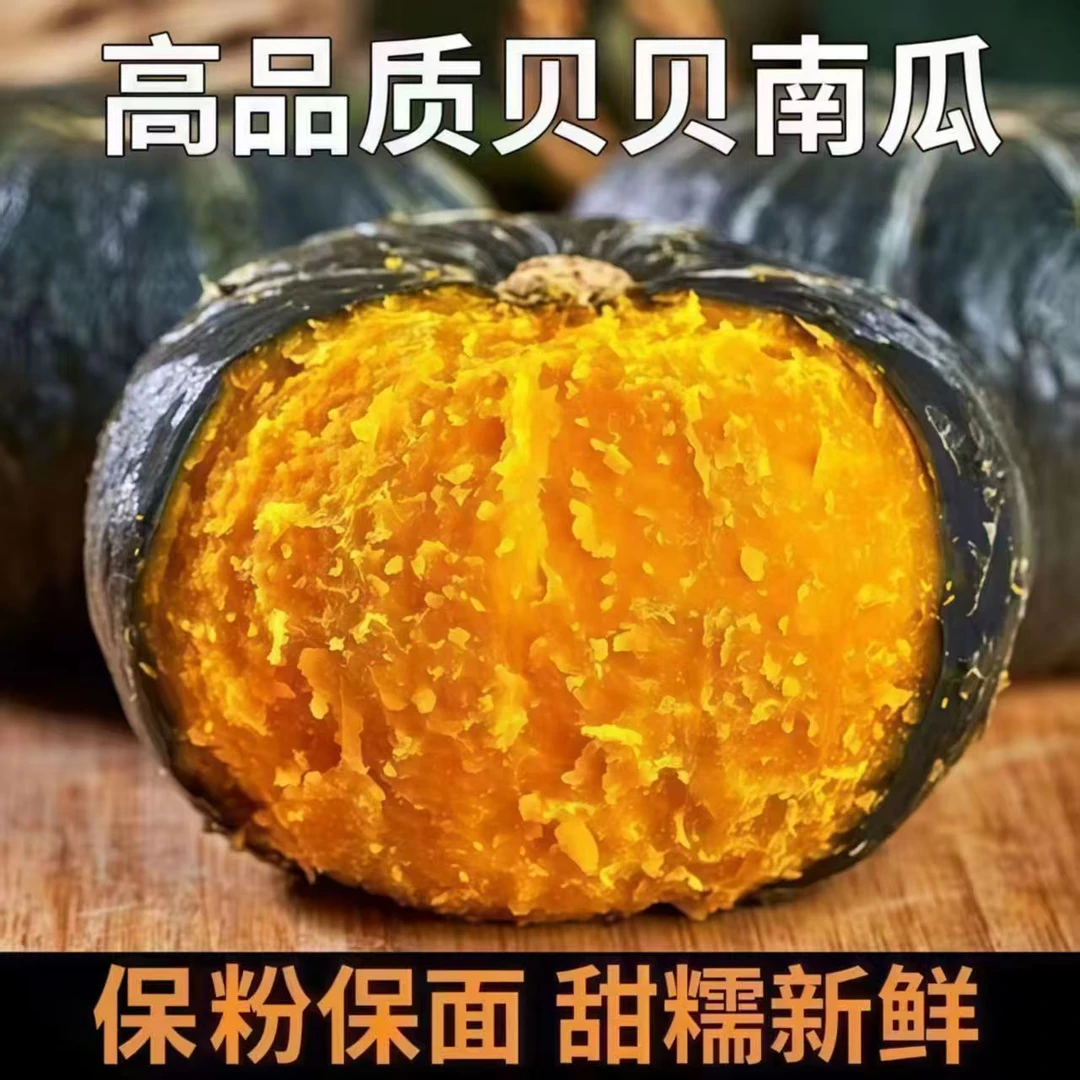 正宗贝贝南瓜云南高原贝贝南瓜粉糯香甜现采现发带箱5斤装