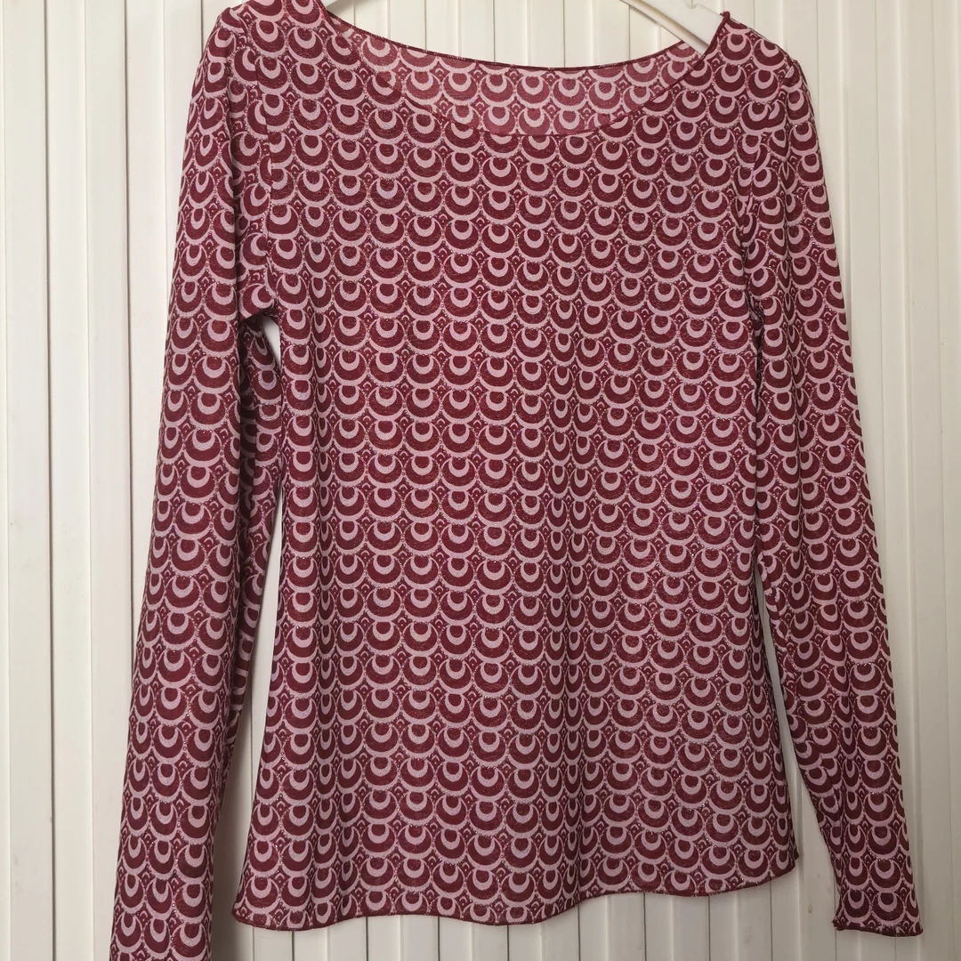 弹力网纱印花小纱T