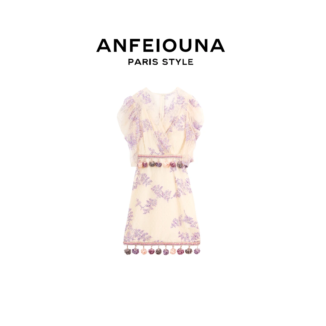 2024新款细雨丁香连衣裙3332