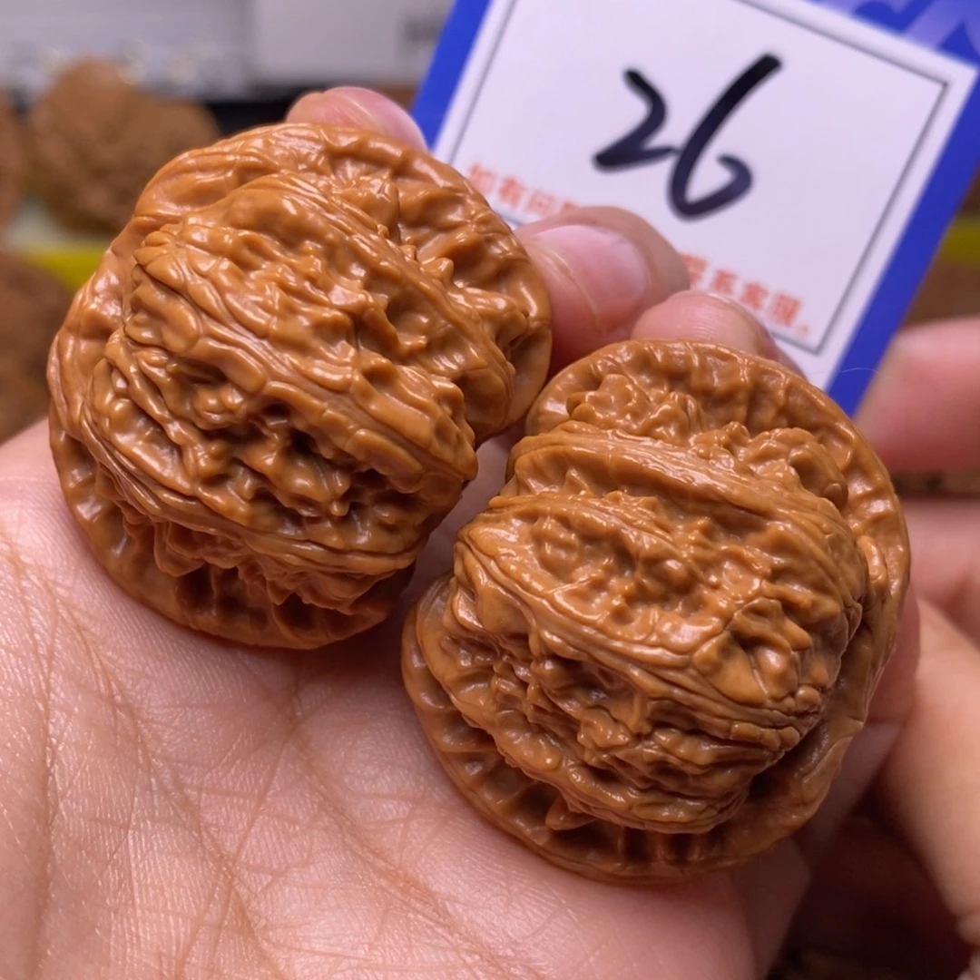 把件文玩核桃39➕全品闷白26