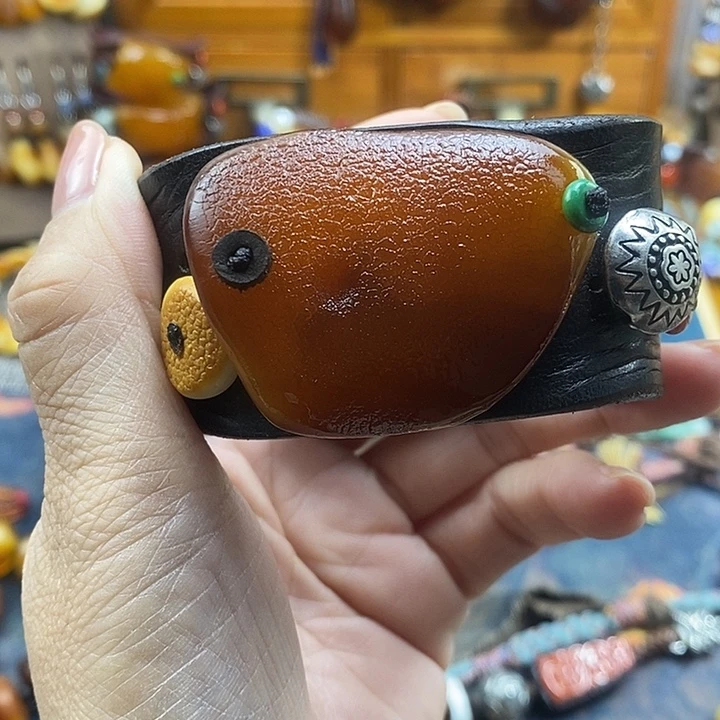 蜜蜡未镶嵌手镯手镯