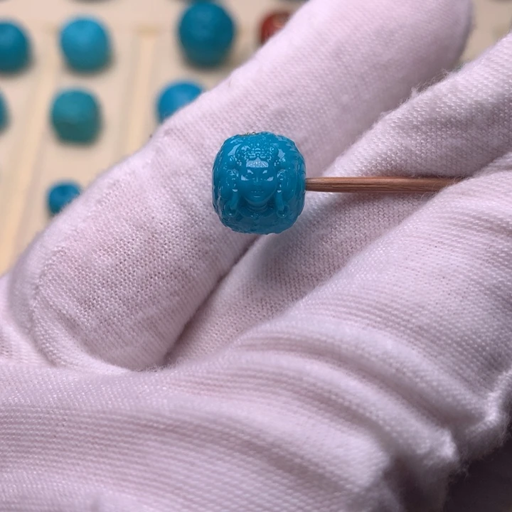 绿松石未镶嵌绿松石度母11.3