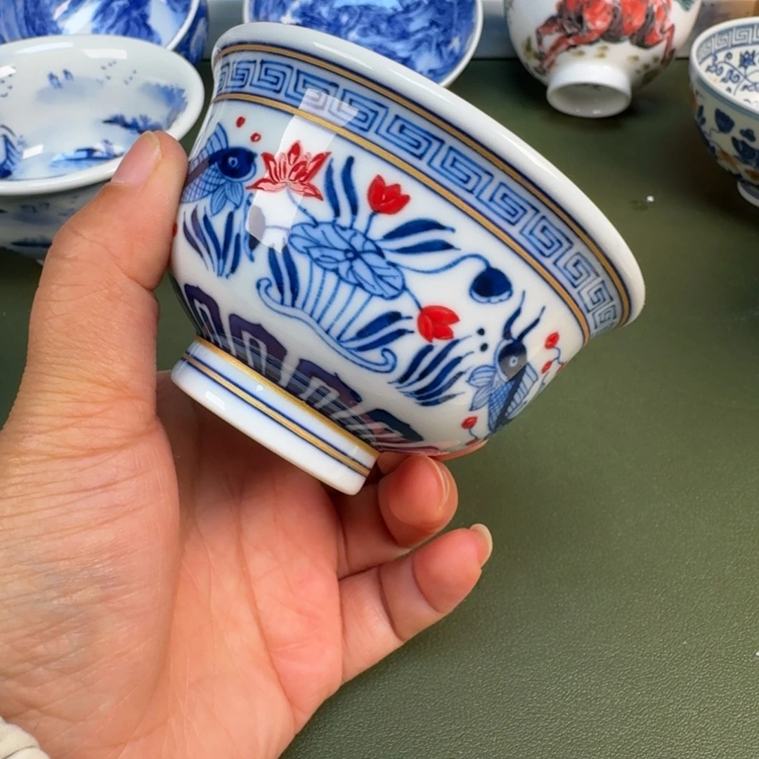 陶瓷景德镇纯手绘茶具圆圆213