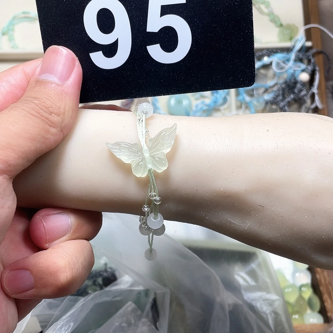 蛇纹石玉合金颈饰
