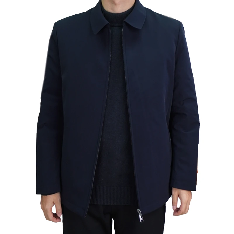 男士冬季可脱卸内胆商务行政夹克上衣秋冬外套82256保暖翻领