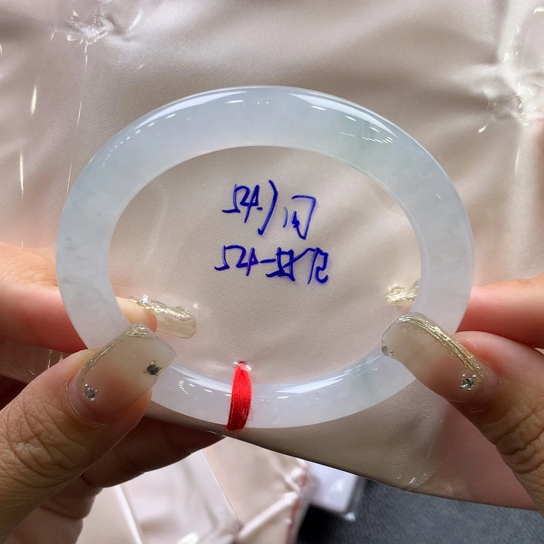 翡翠未镶嵌手镯54.7圆条