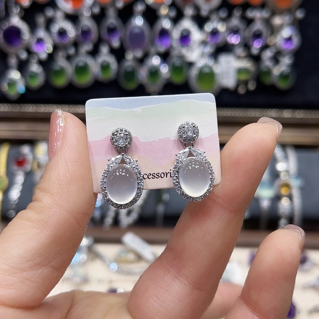 蛇纹石玉银S925镶嵌戒指