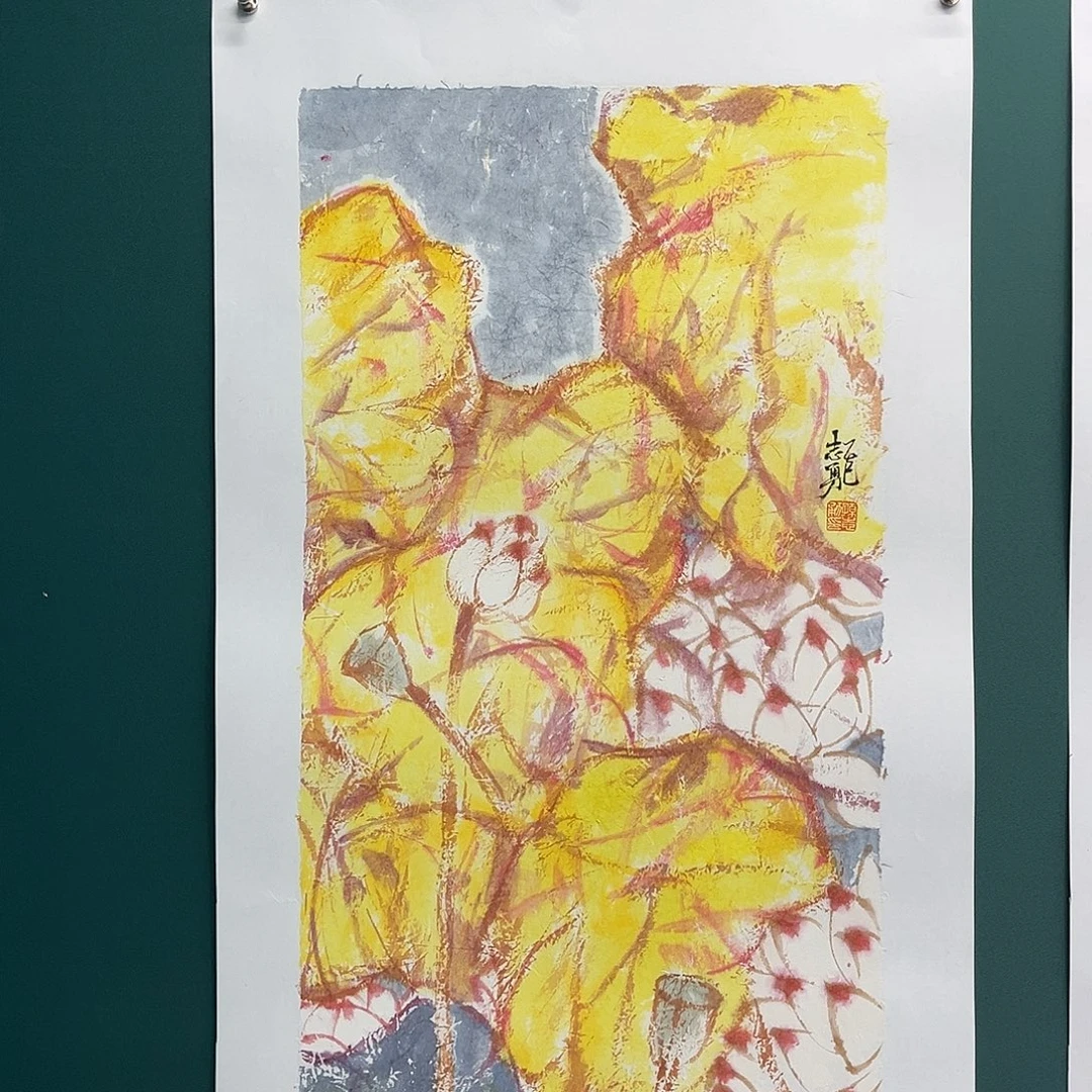 国画艺术家真人手绘