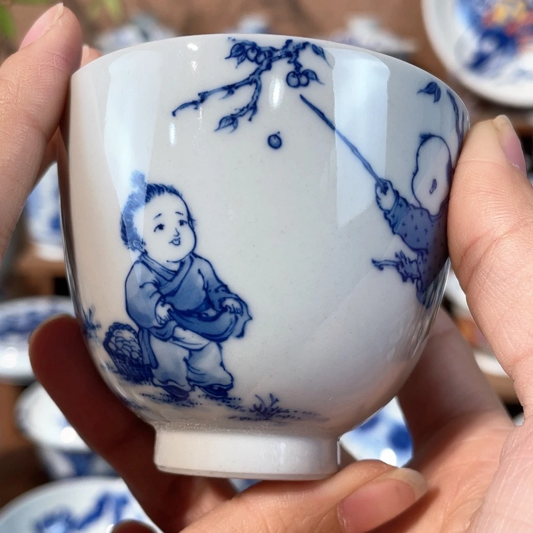 ?****t泥藝瓷梦童子杯杯