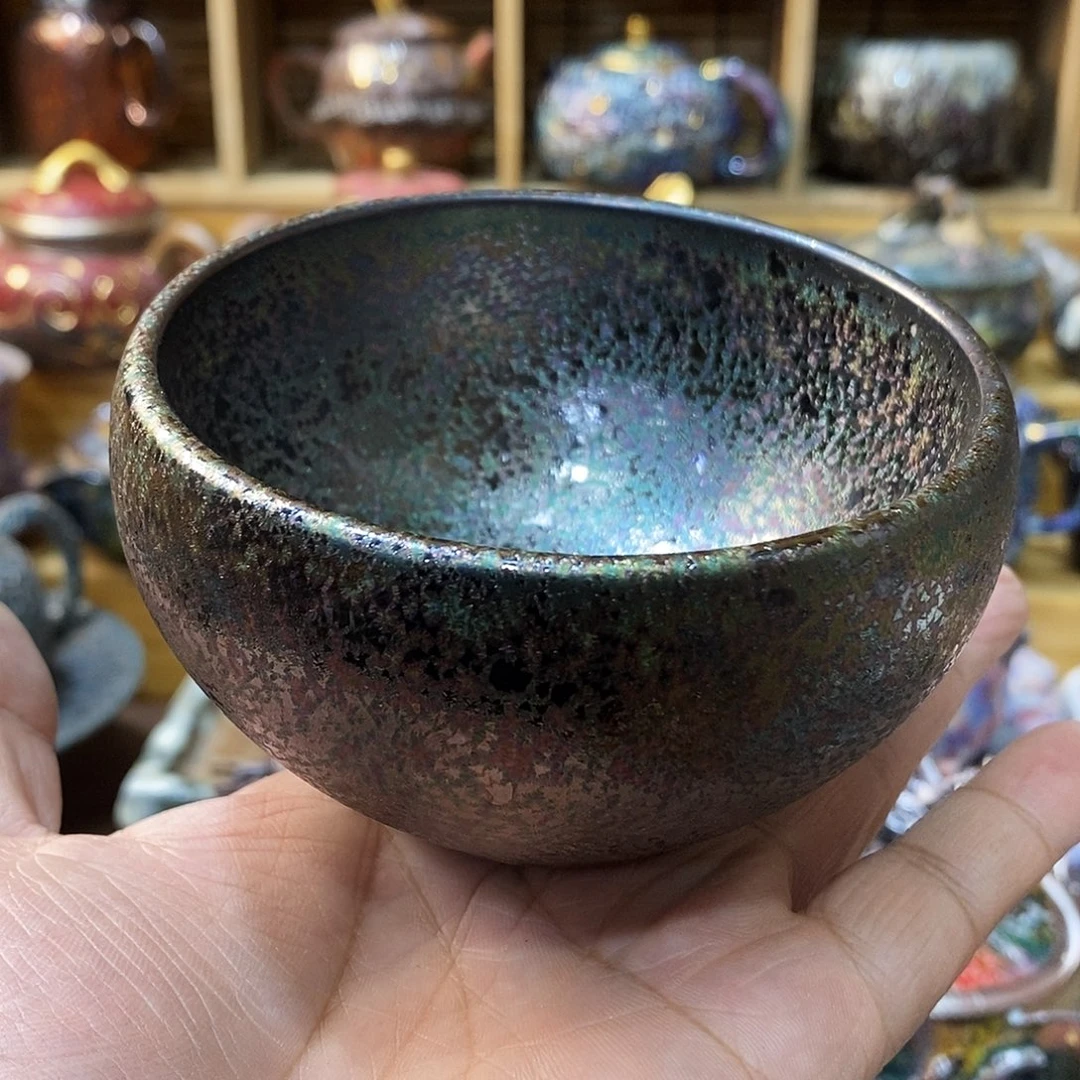 粗陶志野柴烧茶器