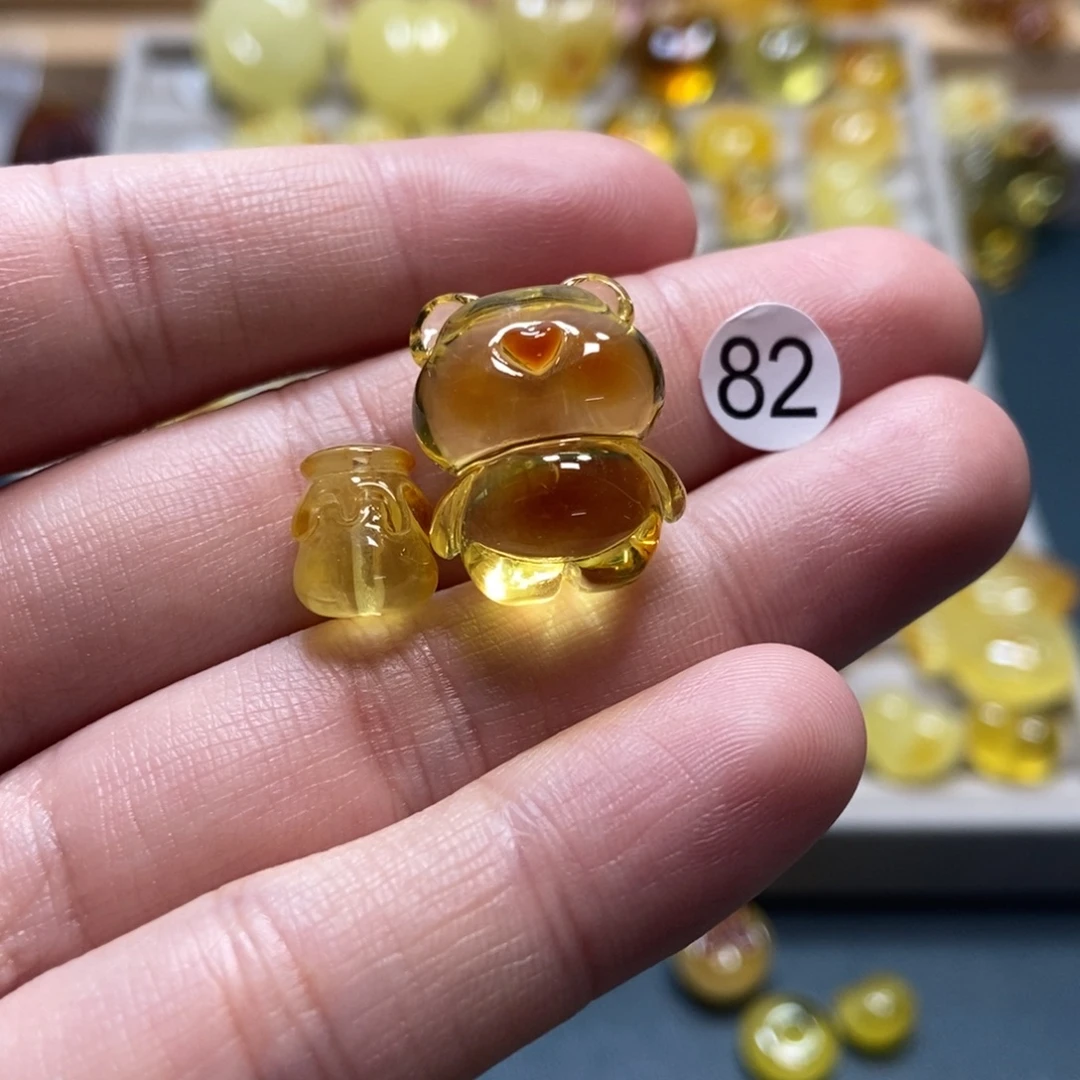 裸石琥珀未镶嵌天然琥珀蜜蜡吊坠