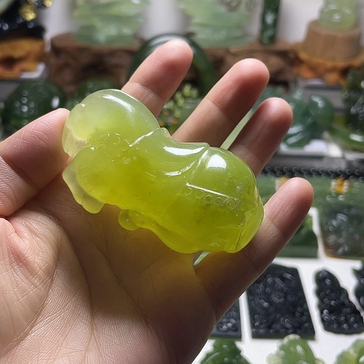 未镶嵌蛇纹石玉手把