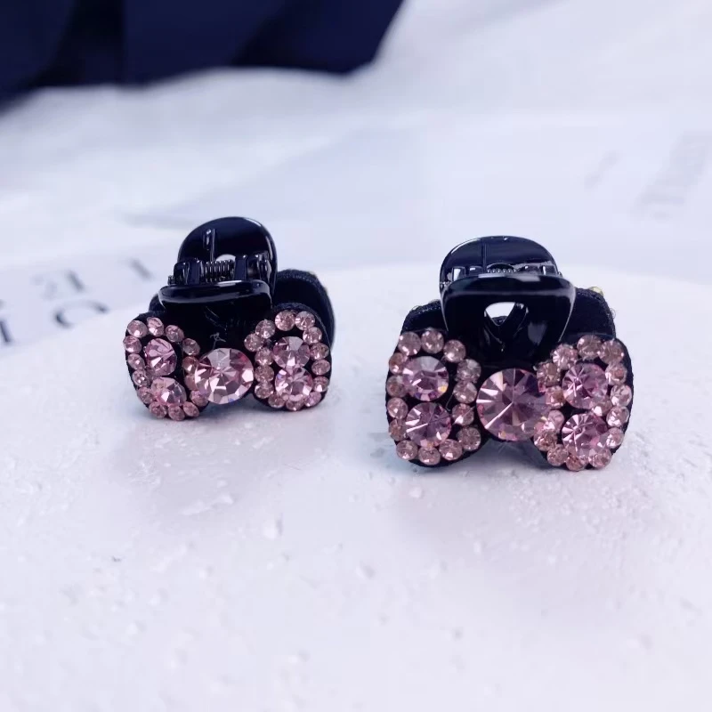 L363粉钻小蝴蝶对夹