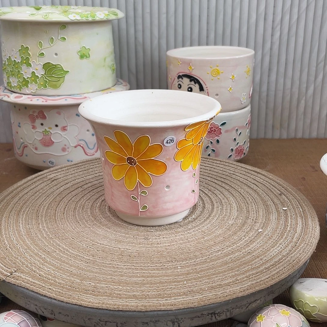 手绘手工制作陶瓷瑕疵426