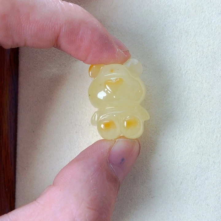 未镶嵌蓝珀手链蜜蜡小熊