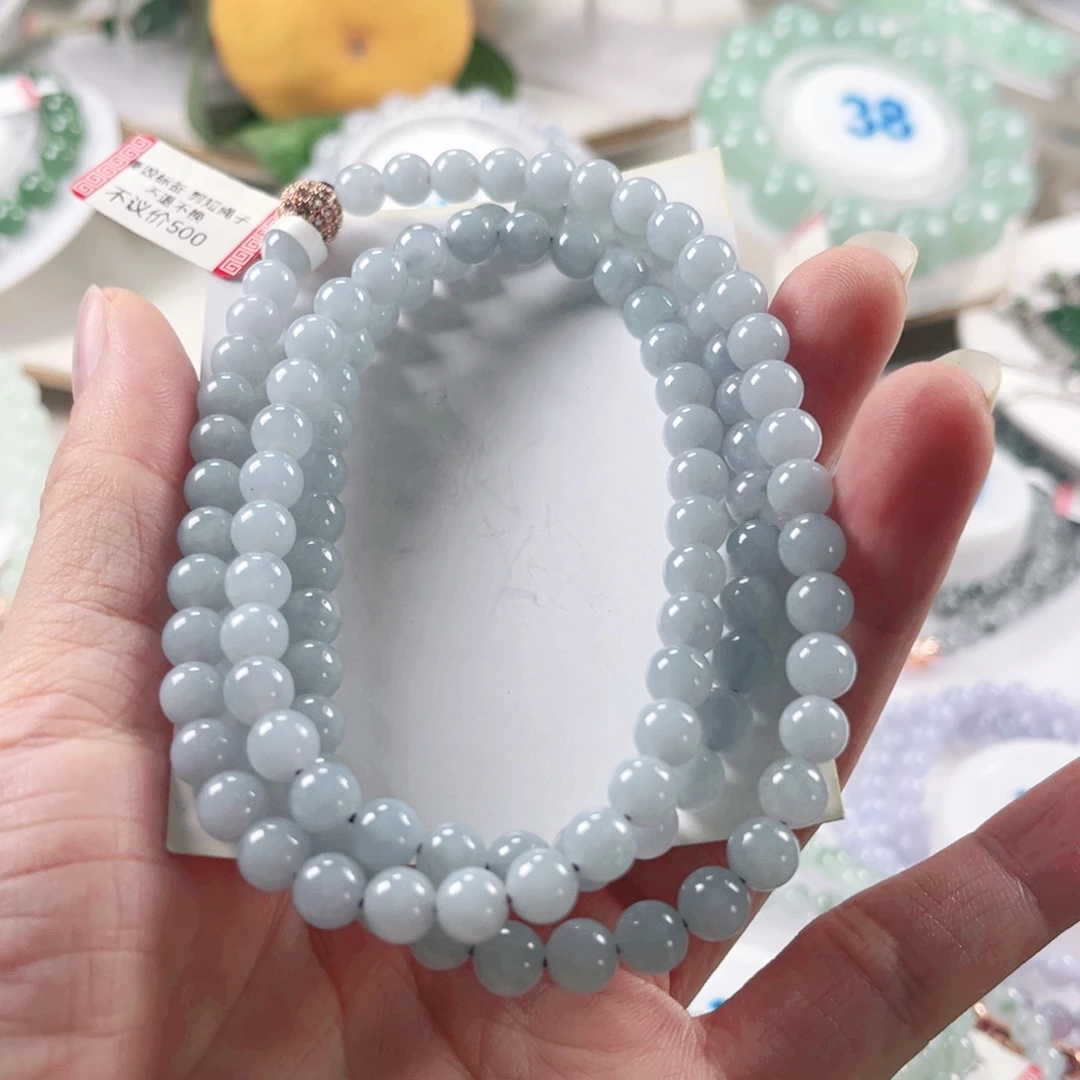 翡翠未镶嵌手链珠链