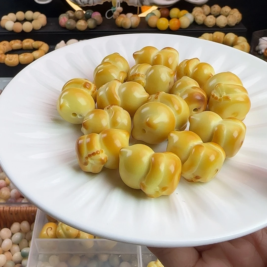 菩提根/象牙果手串微瑕牙果悟道猫5颗