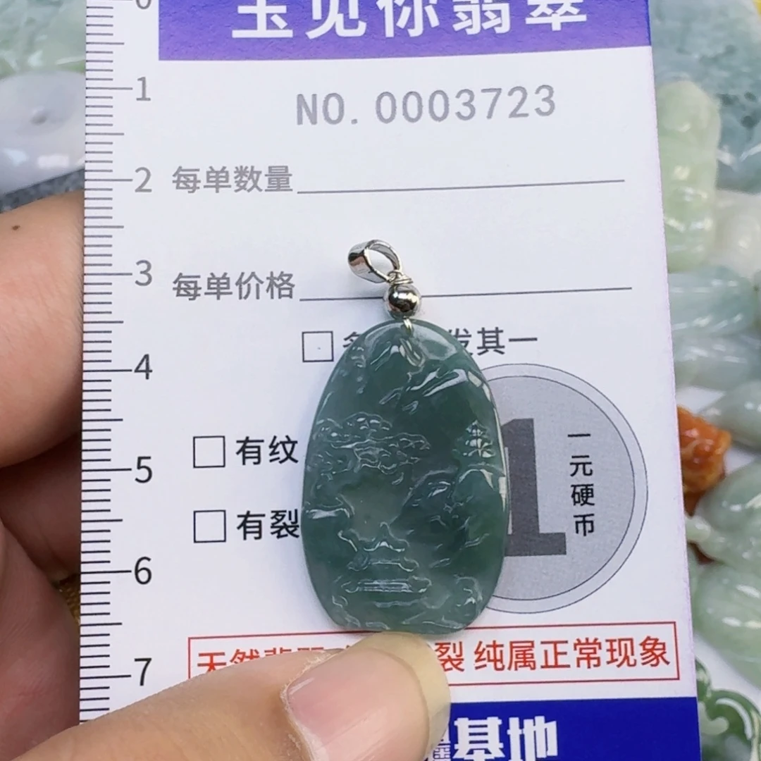 翡翠未镶嵌吊坠(不含链)