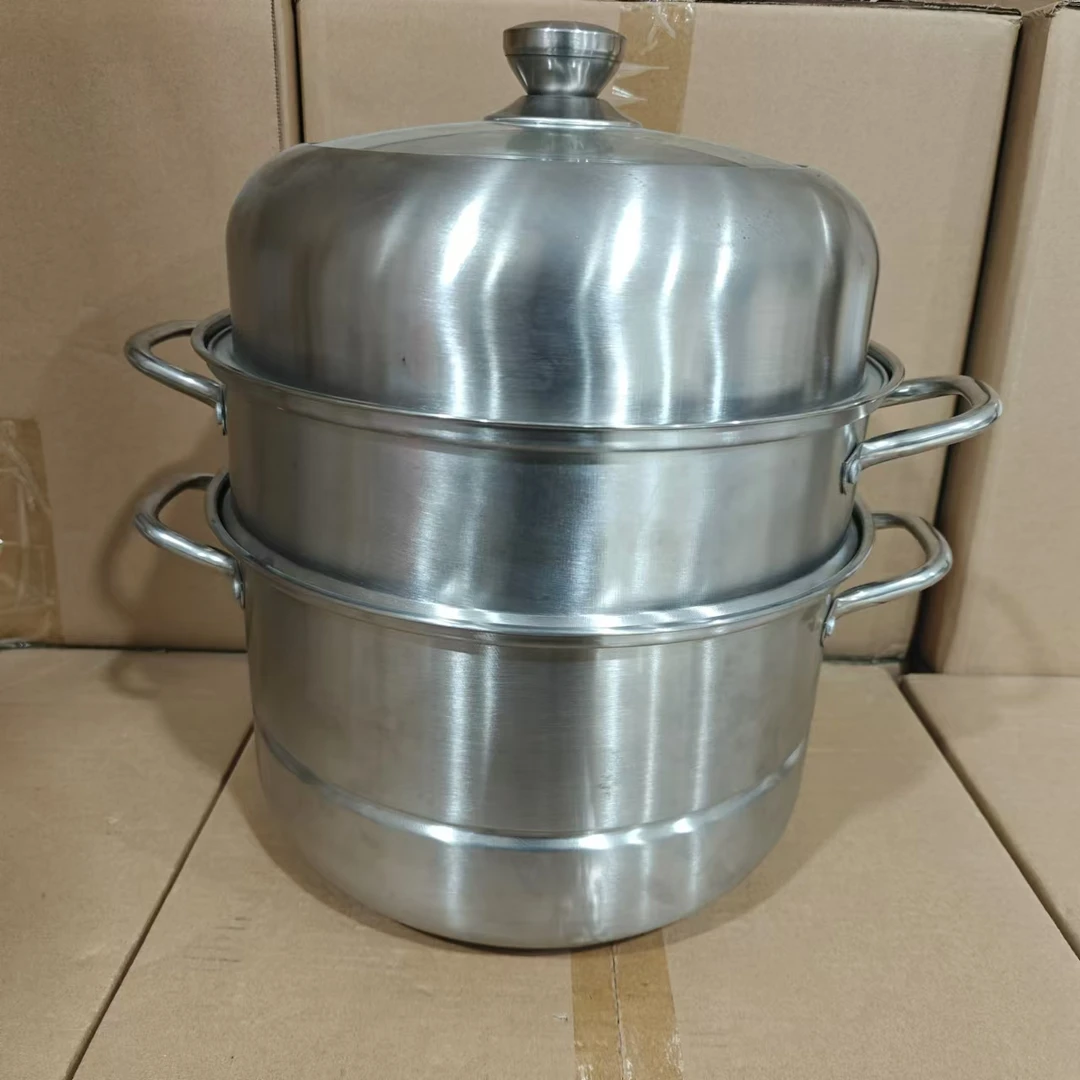 加厚不锈钢三层家用不锈钢蒸锅28CM多层