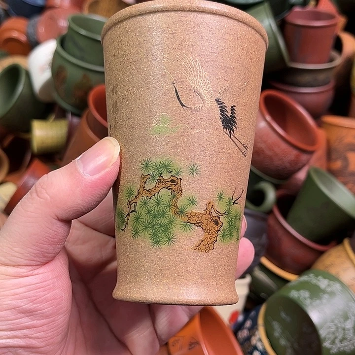 紫砂茶杯全手工紫砂主人杯