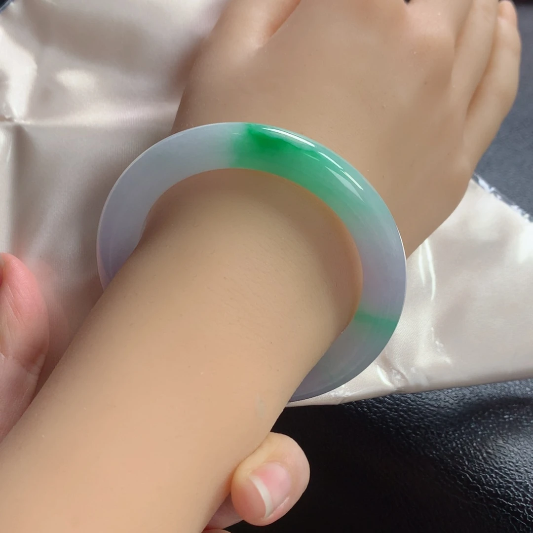 未镶嵌手镯翡翠缅甸天然翡翠手镯54