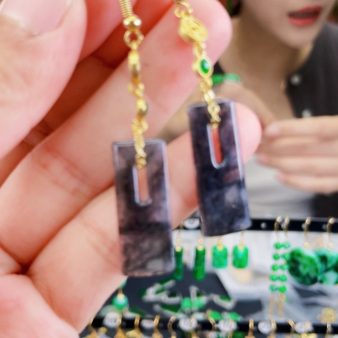 未镶嵌翡翠耳饰饰品