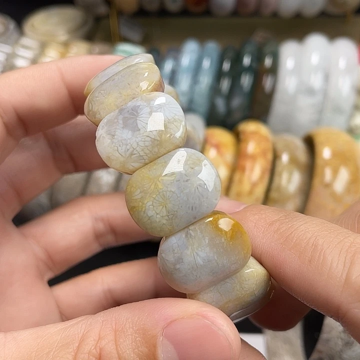 硅化珊瑚（珊瑚玉）未镶嵌手链