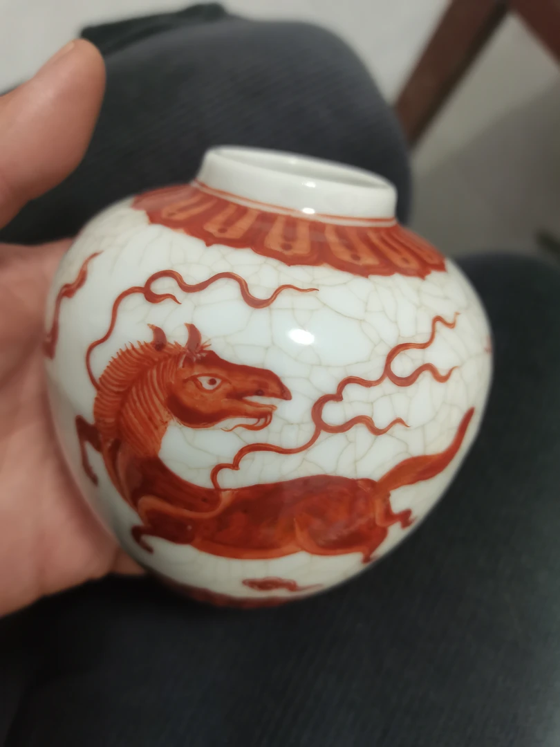 矾红胭脂红小赏罐