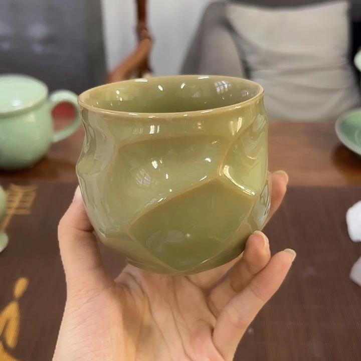 龙泉云间青瓷小米茶器