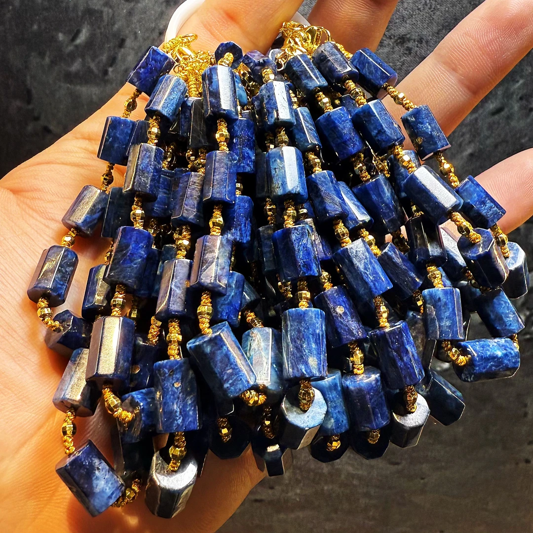 【皇后甄选】C020703 辰砂DIY星际蓝八棱手链 多样性发一